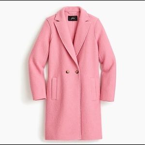 Sz 18 J.Crew Daphne Pink Wool Coat